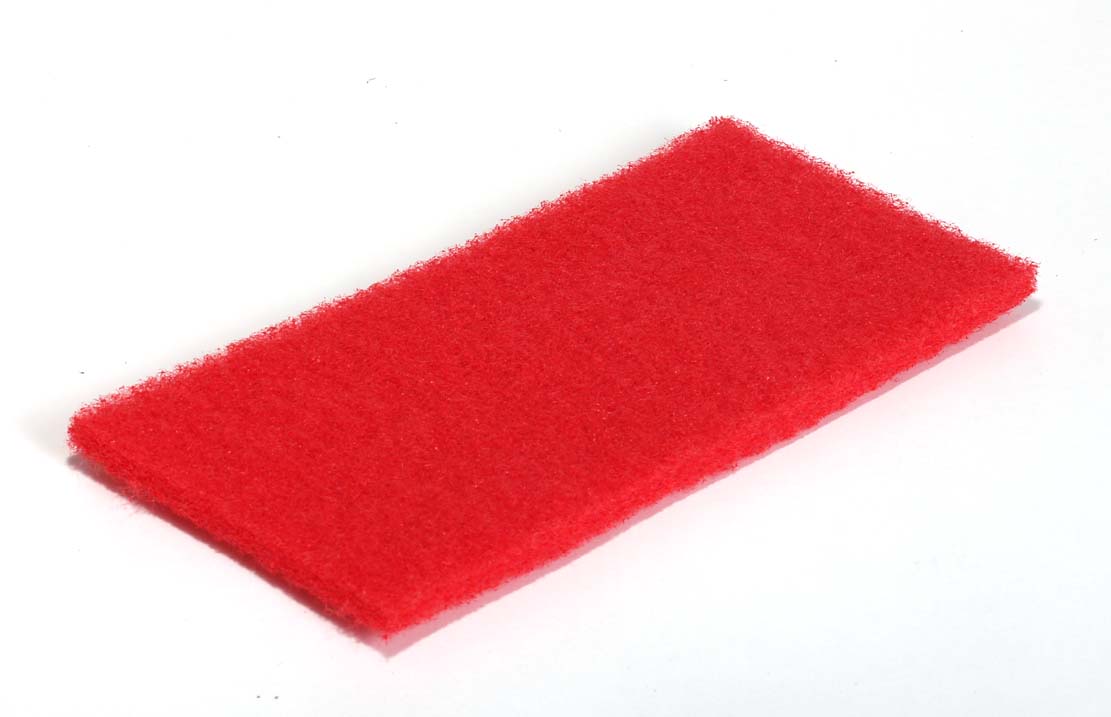 Rotes Normal-Reinigungspad groß